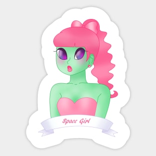 Space Girl Sticker